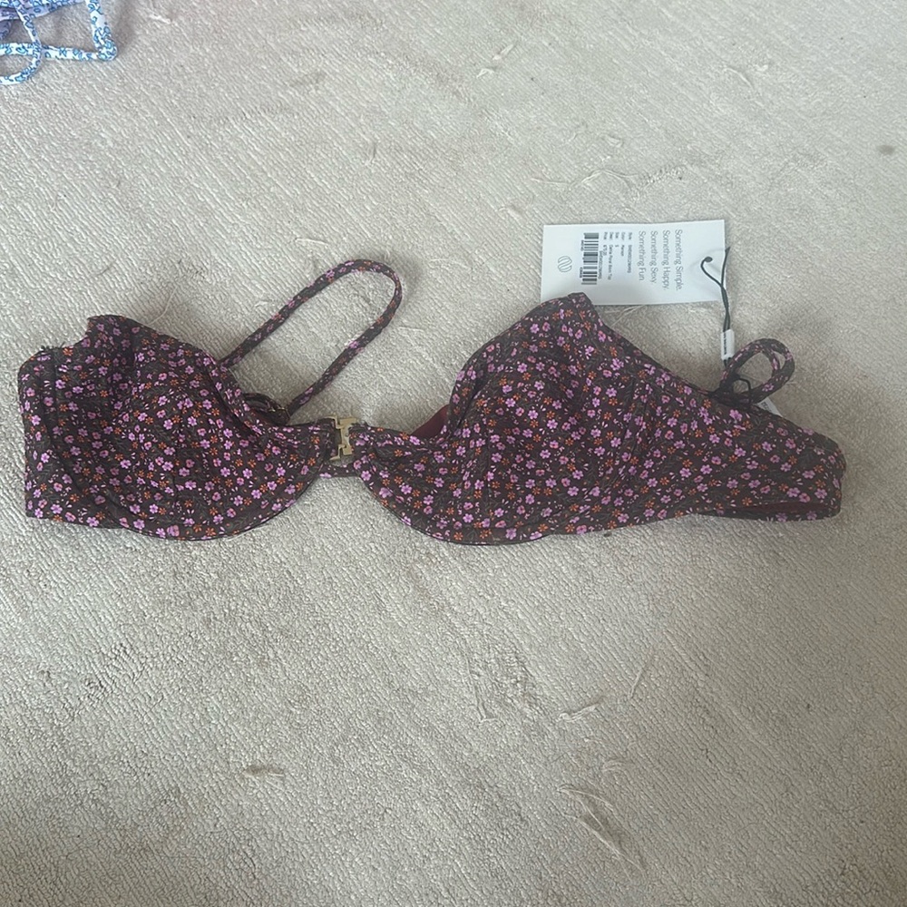 something navy bikini top